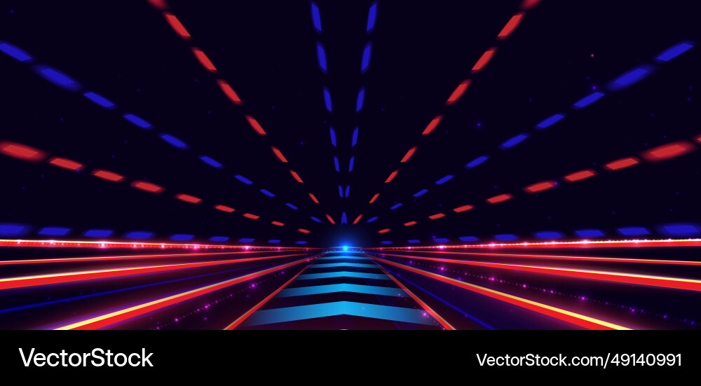 Abstract technology futuristic glowing neon blue Vector Image