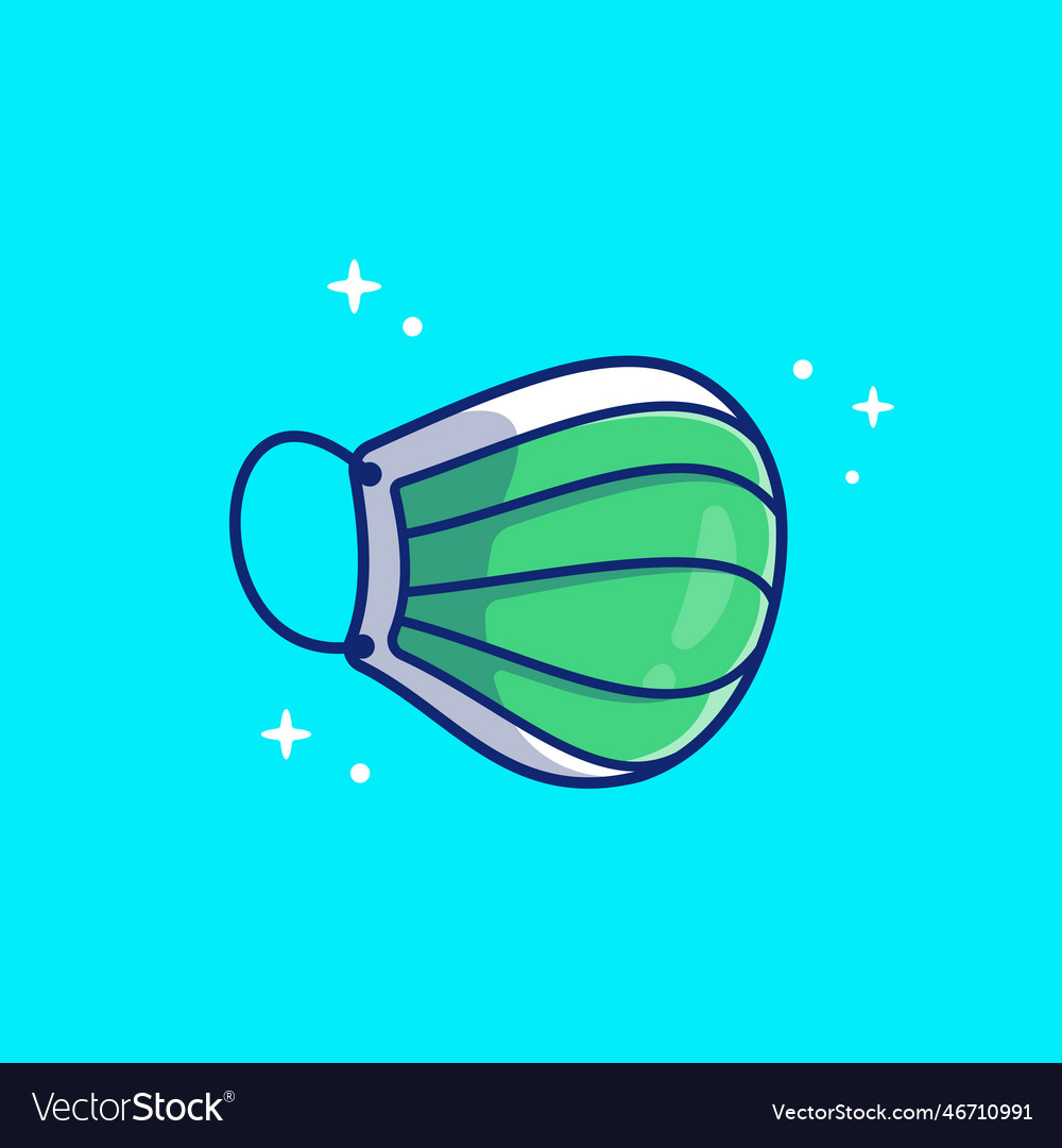 Medical mask cartoon Royalty Free Vector Image