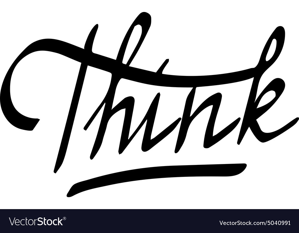 word-think-royalty-free-vector-image-vectorstock