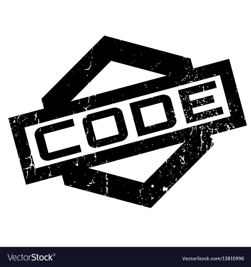 Code rubber stamp Royalty Free Vector Image VectorStock