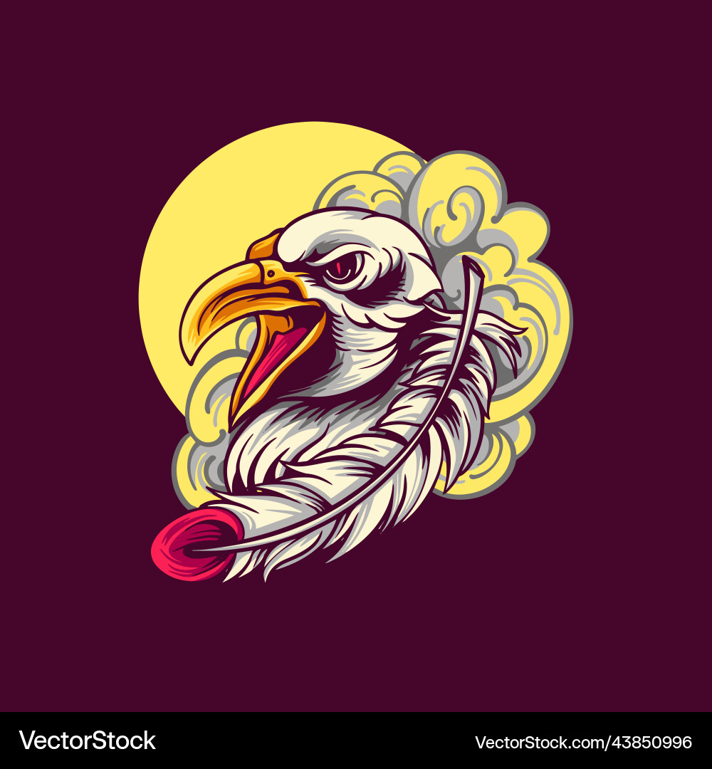 Eagle head Royalty Free Vector Image - VectorStock