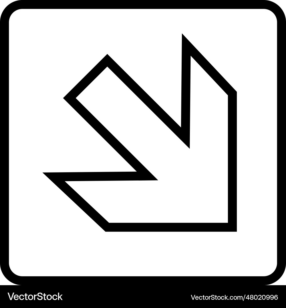 White up down stairway arrow emergency line icon Vector Image
