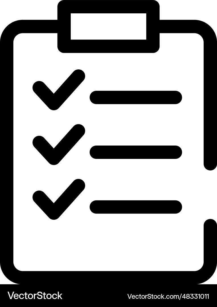 Checklist icon Royalty Free Vector Image - VectorStock