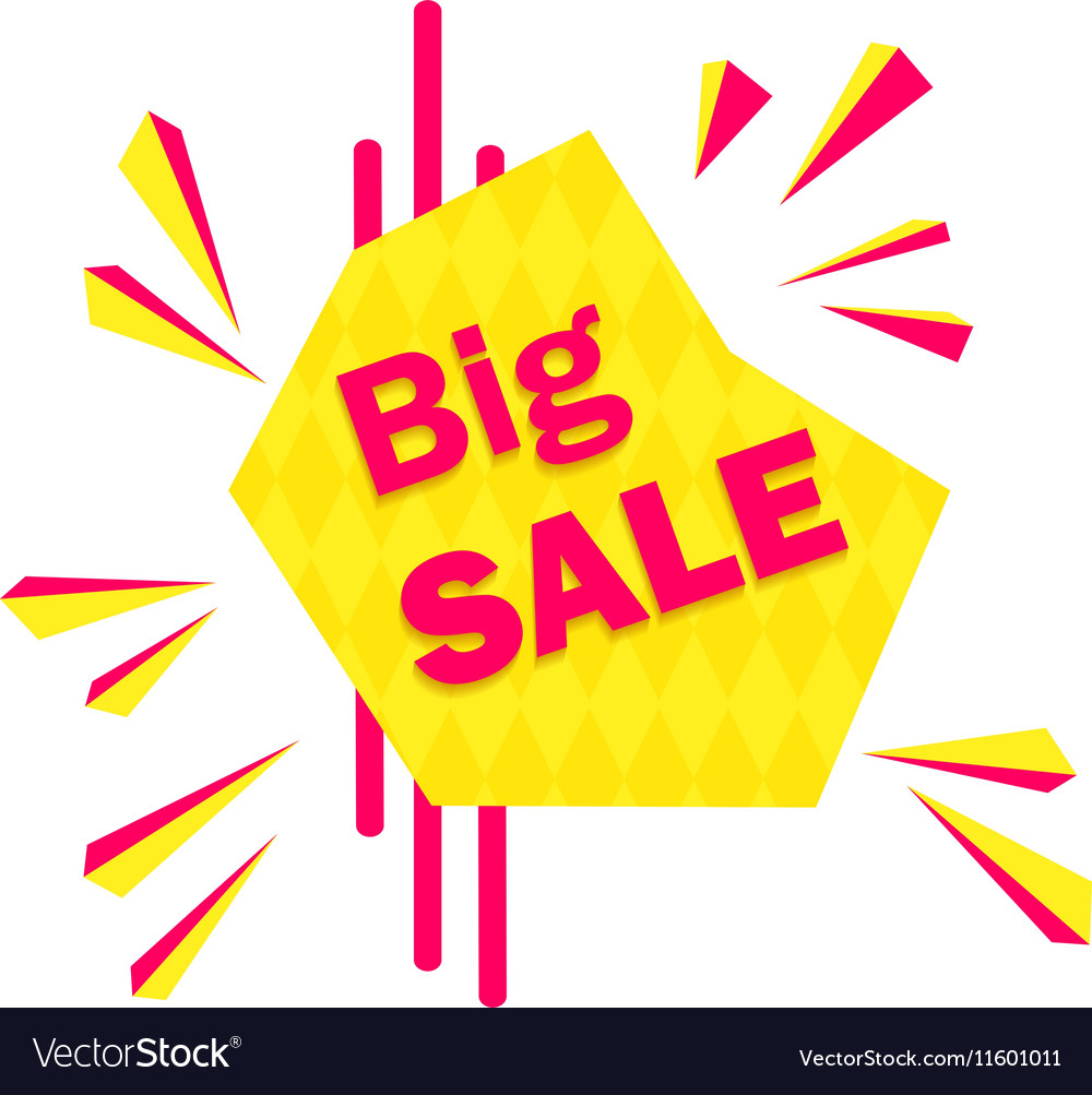 Special offer sale tag discount symbol mega Vector Image