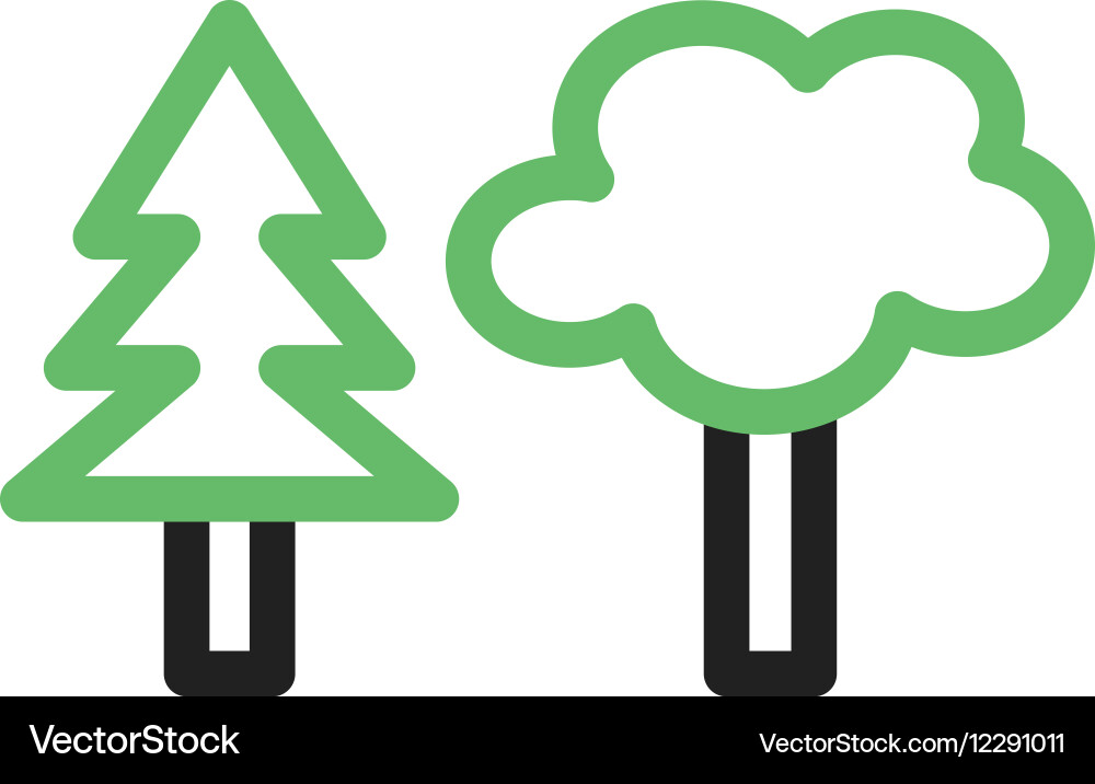 Trees Royalty Free Vector Image - VectorStock