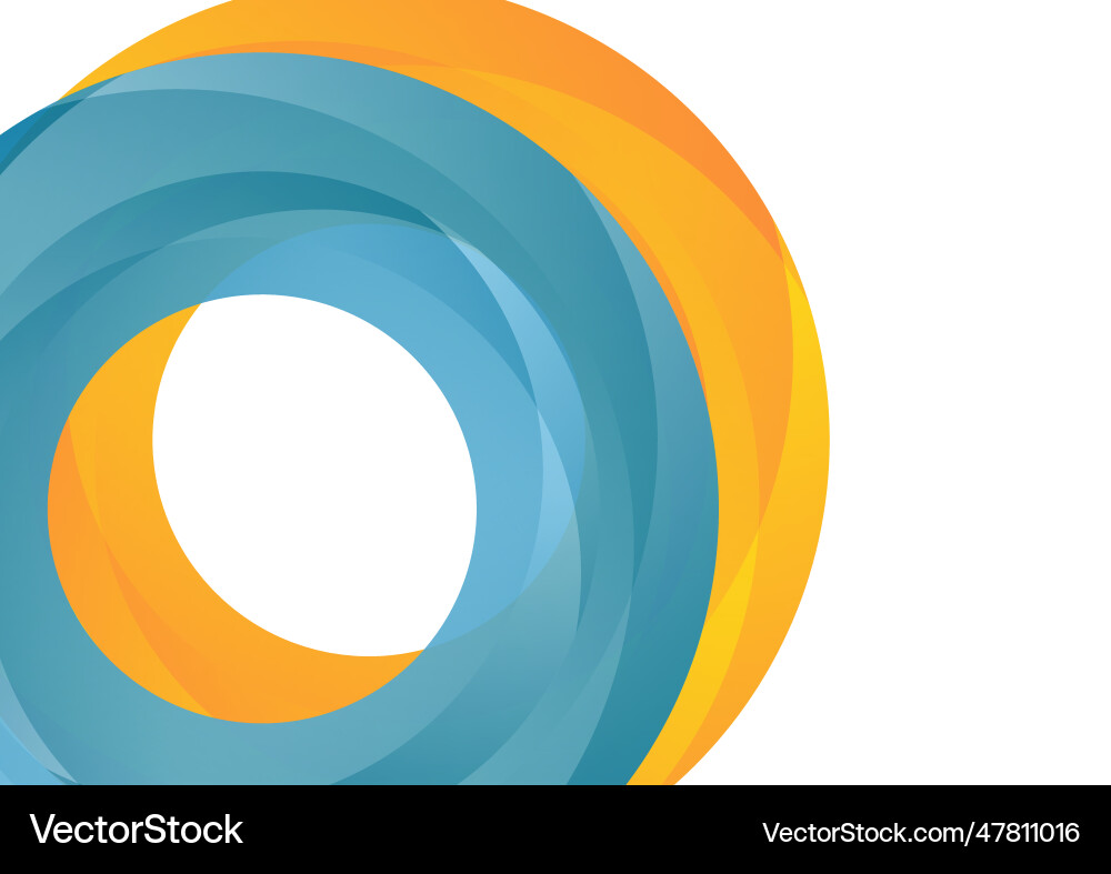 Bright tech round shapes background Royalty Free Vector