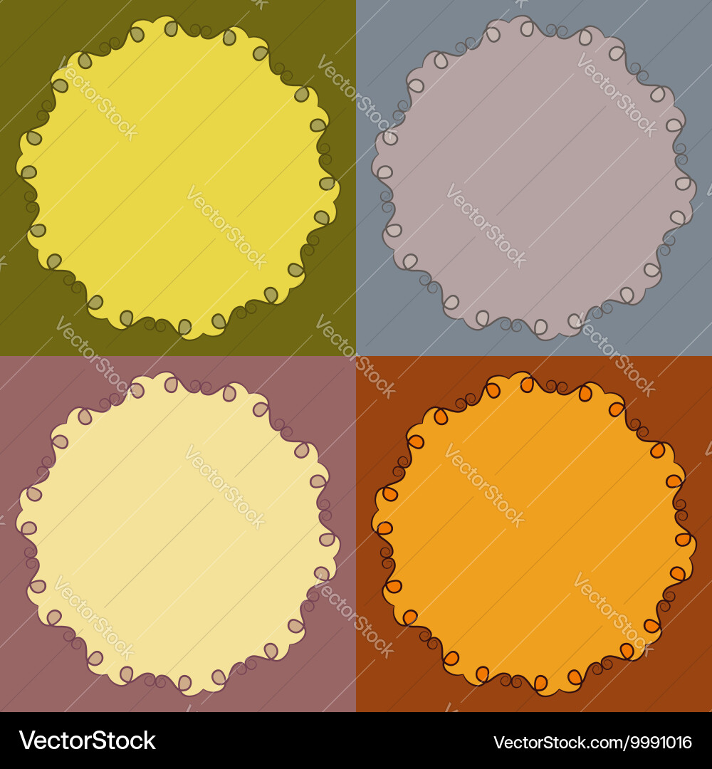 Decorative calligraphic frames set Royalty Free Vector Image