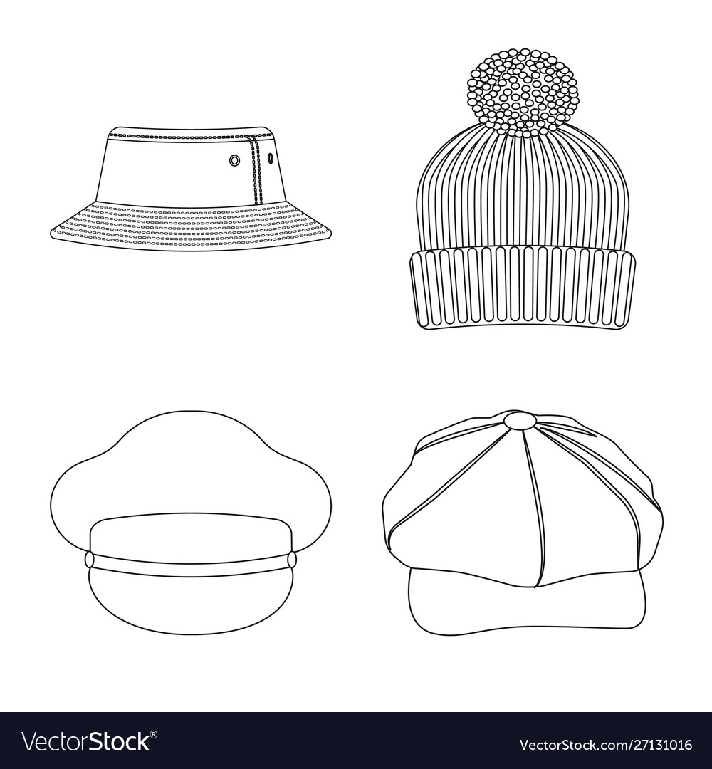 Design Headgear And Cap Symbol Royalty Free Vector Image