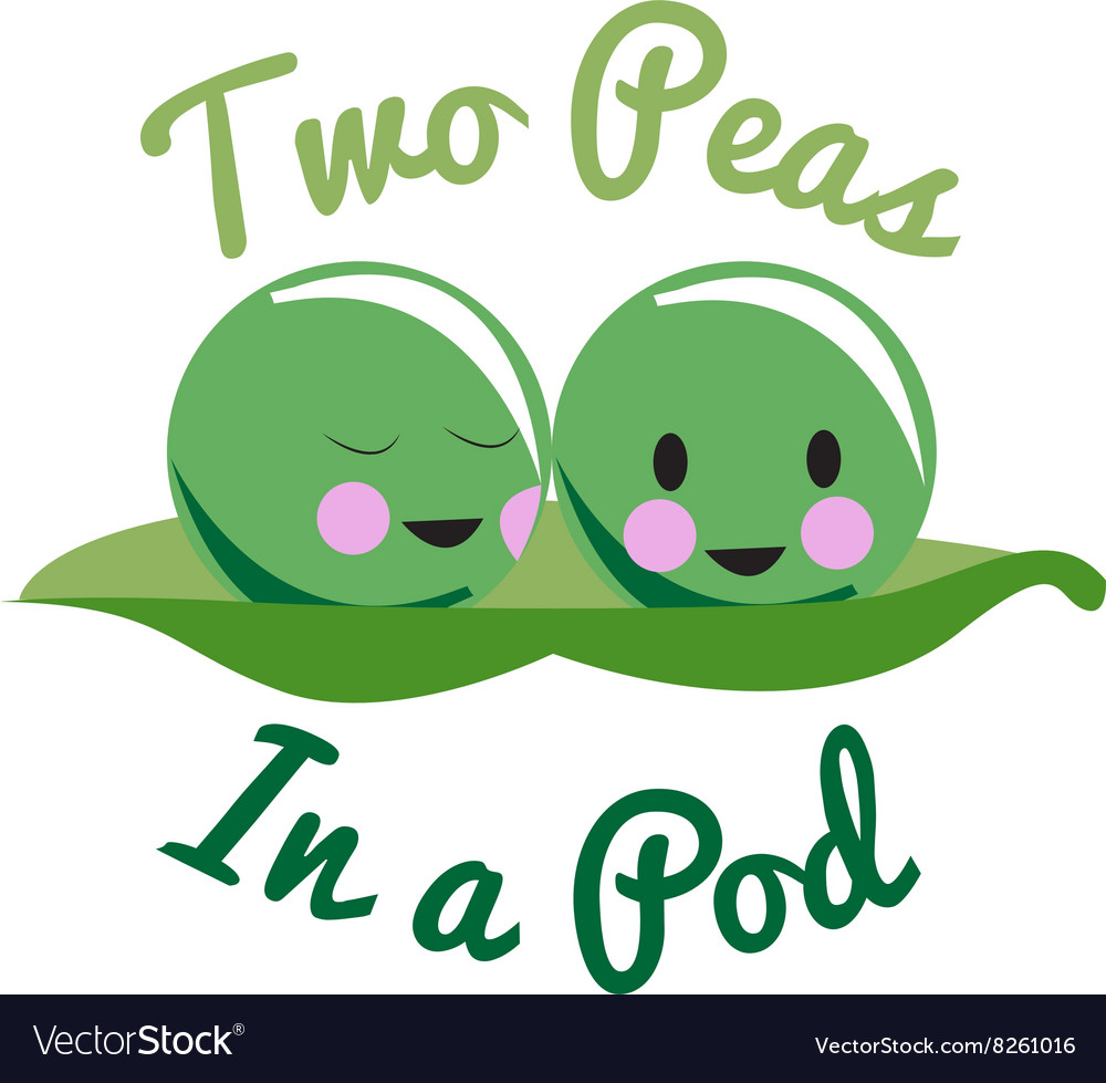 In A Pod Royalty Free Vector Image - Vectorstock