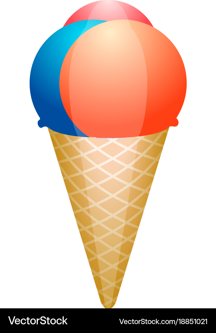 Isolated ice cream Royalty Free Vector Image - VectorStock