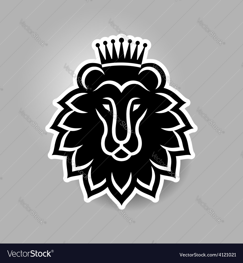 Lion head symbol Royalty Free Vector Image - VectorStock