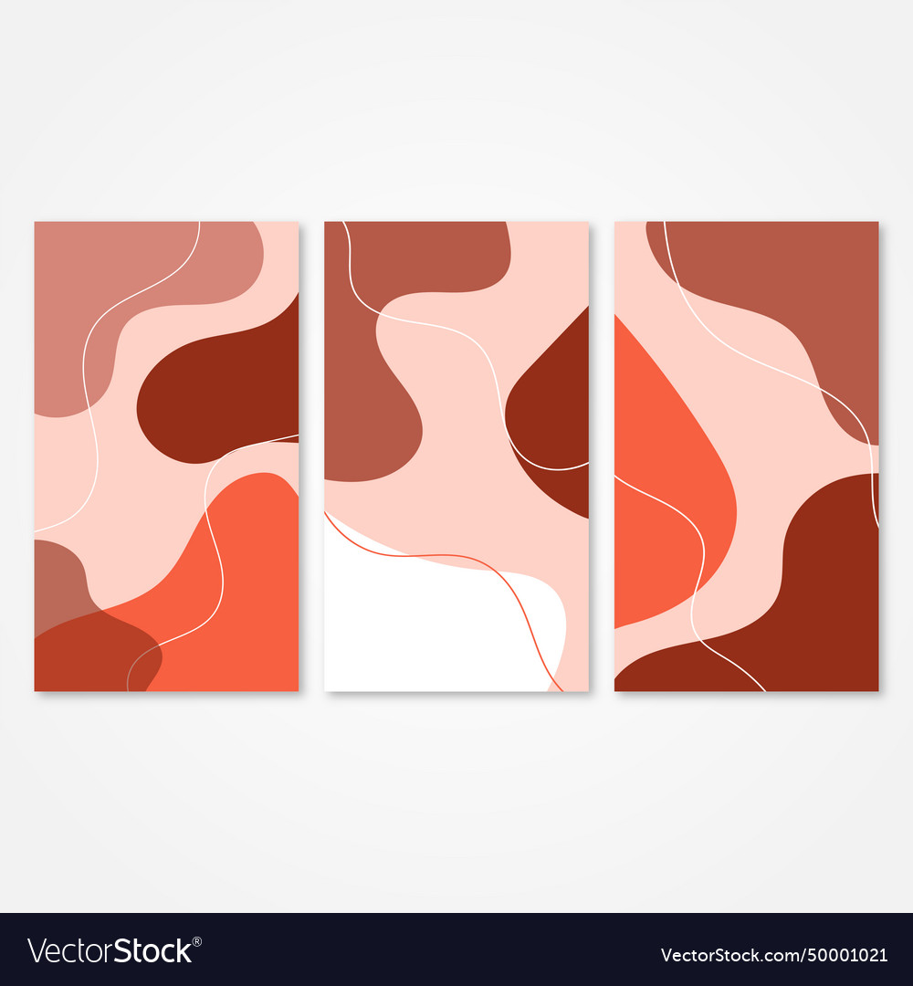 Portrait abstract background set Royalty Free Vector Image