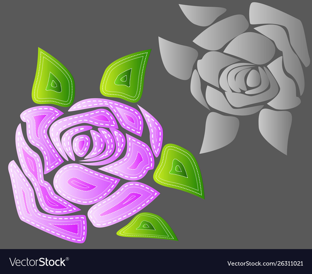 Roses elements design with effect Royalty Free Vector Image