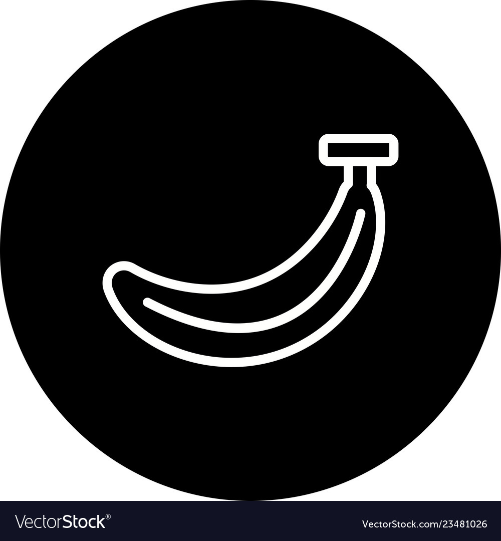 Banana icon Royalty Free Vector Image - VectorStock