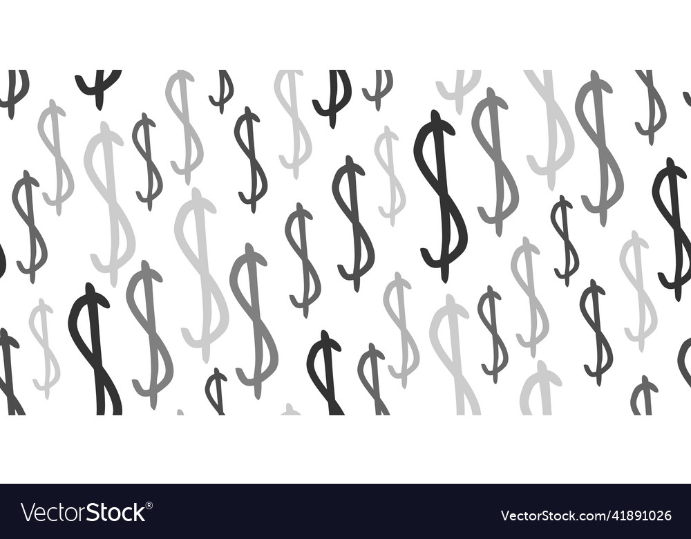 Dollar money currency symbol background Royalty Free Vector