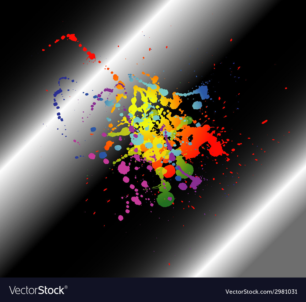 Abstract artistic black background of colorful