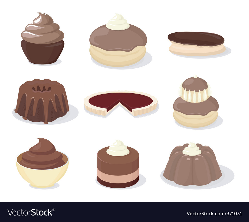 French patisserie Royalty Free Vector Image - VectorStock