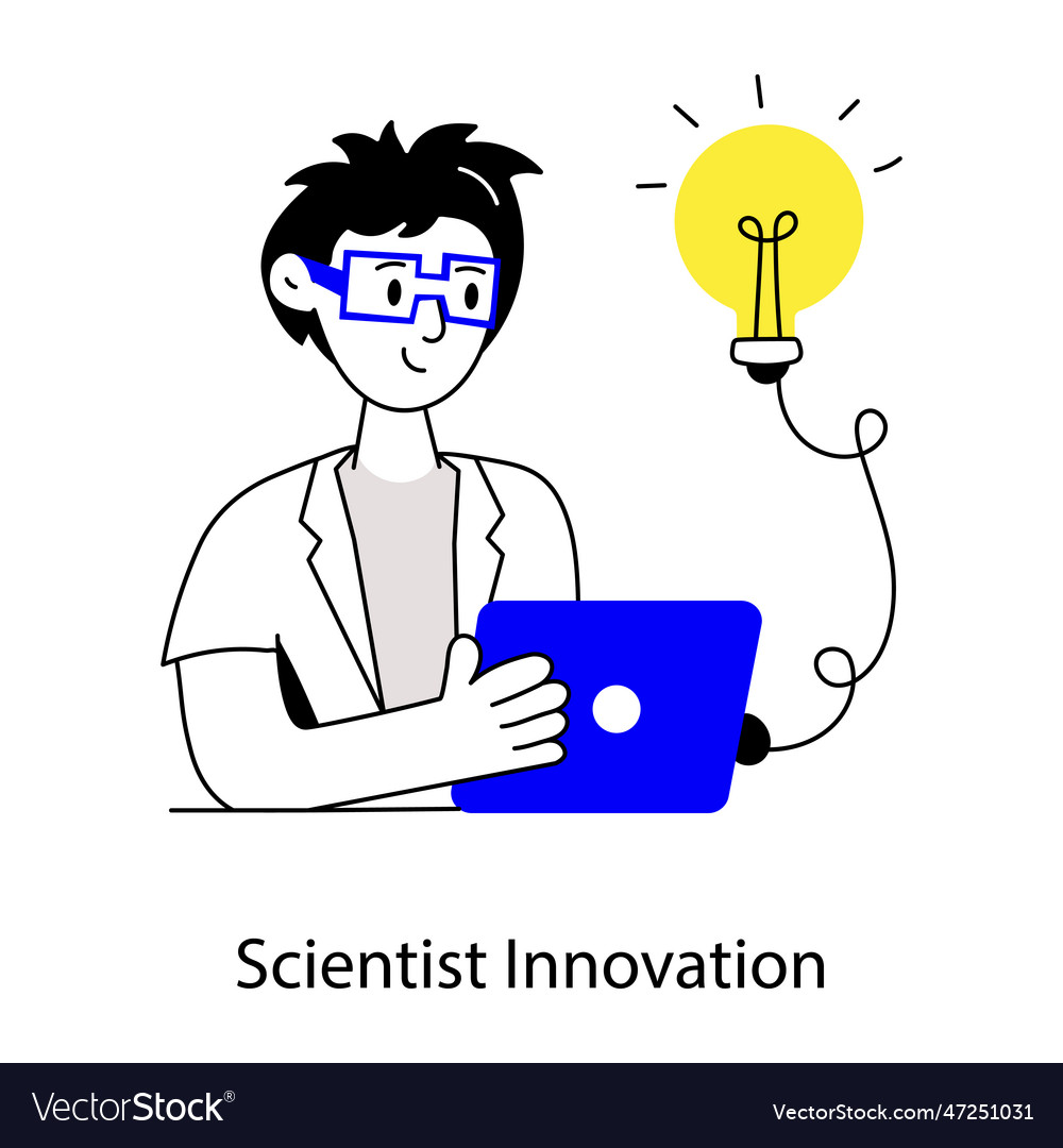 Scientist innovation Royalty Free Vector Image