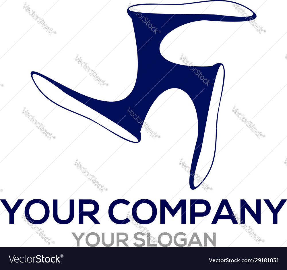 Shoemaker tool logo design Royalty Free Vector Image