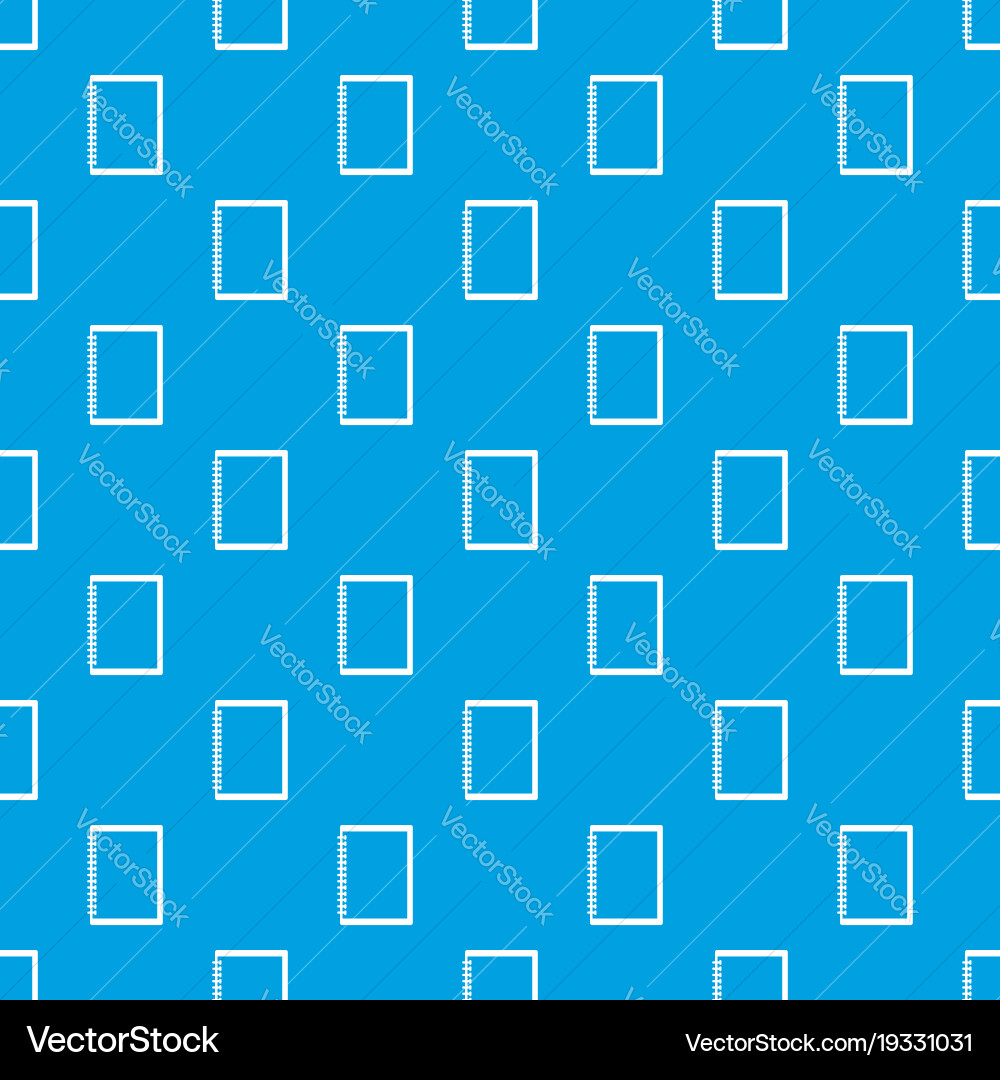 Sketchbook pattern seamless blue Royalty Free Vector Image
