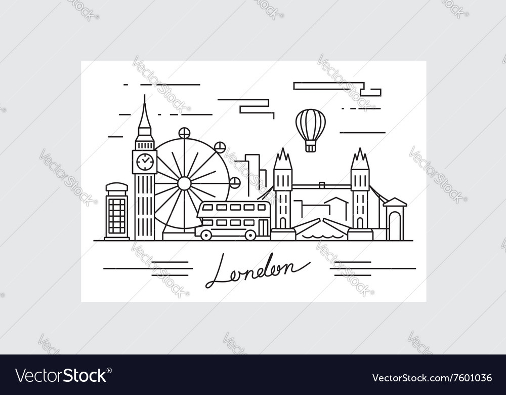 Black london icon Royalty Free Vector Image - VectorStock