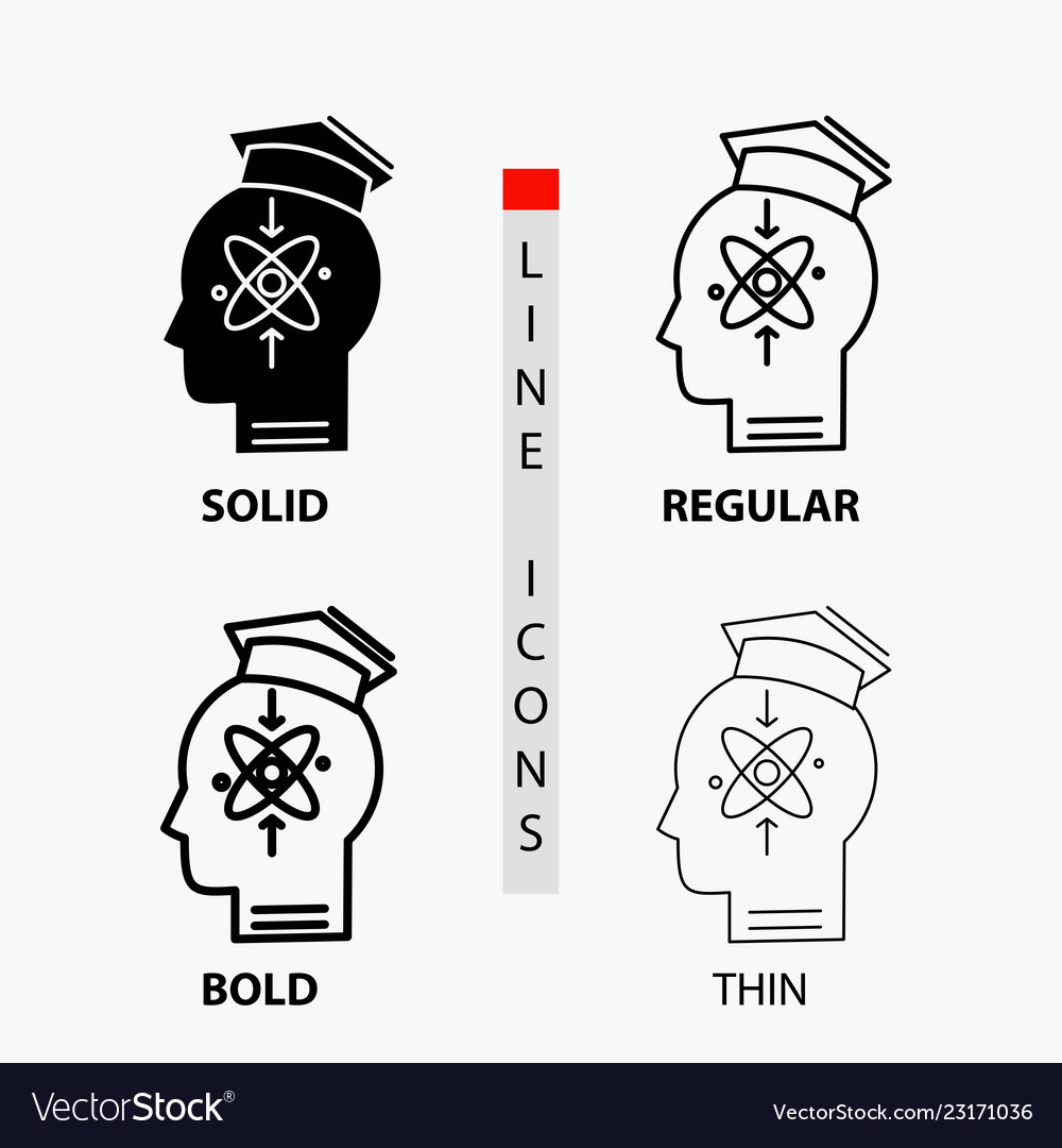 Capability head human knowledge skill icon Vector Image