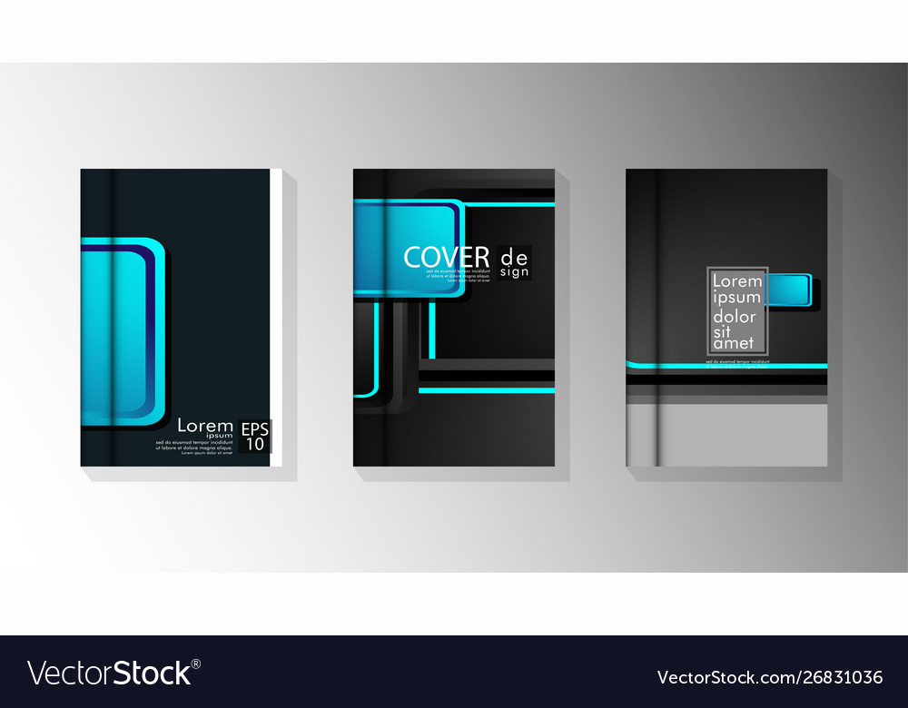Collection book cover backgrounds Royalty Free Vector Image