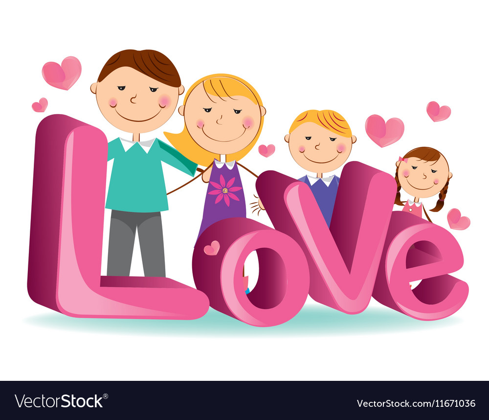 Download Family love 4 Royalty Free Vector Image - VectorStock