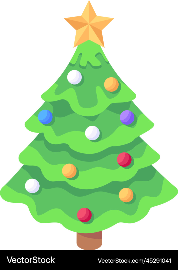 Christmas tree Royalty Free Vector Image - VectorStock