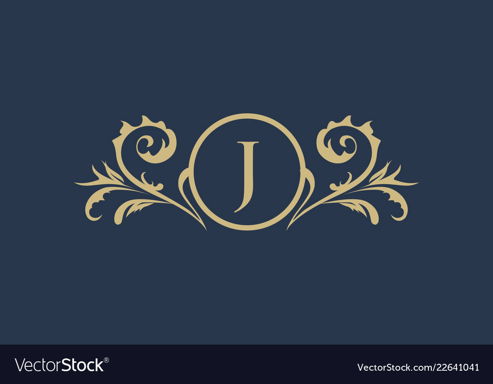 Luxury crest decorative hotel boutique logo Vector Image