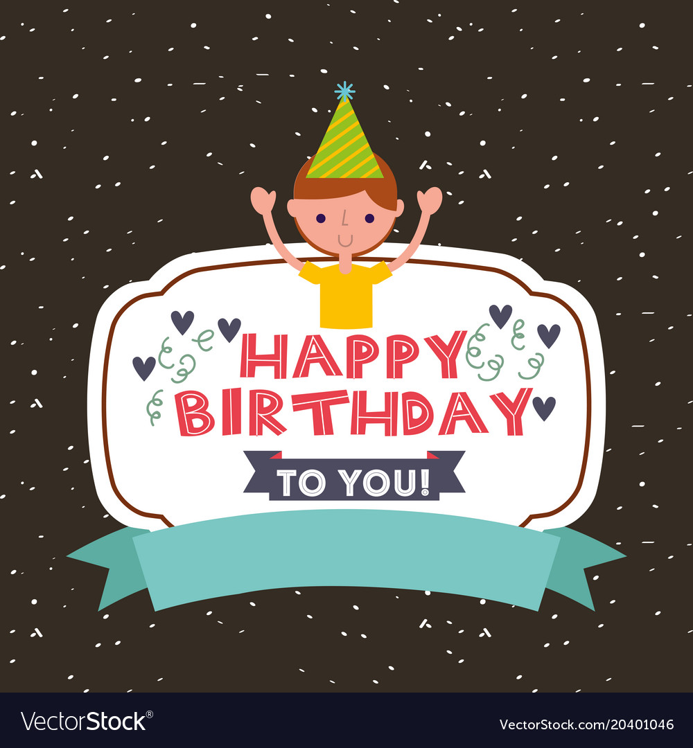 Happy birthday card Royalty Free Vector Image - VectorStock