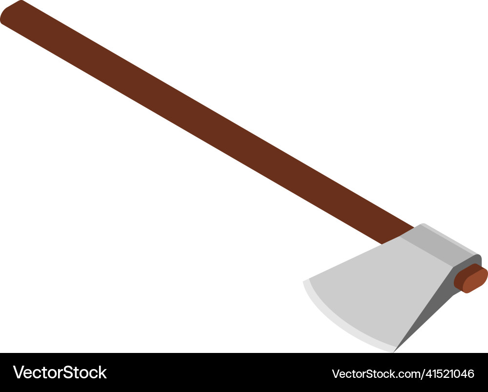 Isometric sawmill axe composition Royalty Free Vector Image