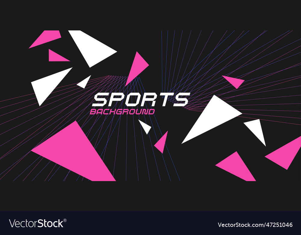 Sports poster abstract background with dynamic Vector Image