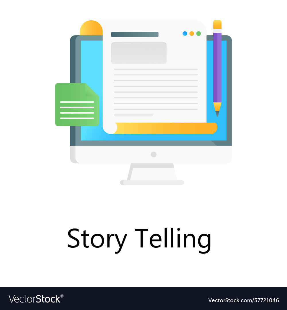 Storytelling Royalty Free Vector Image - VectorStock