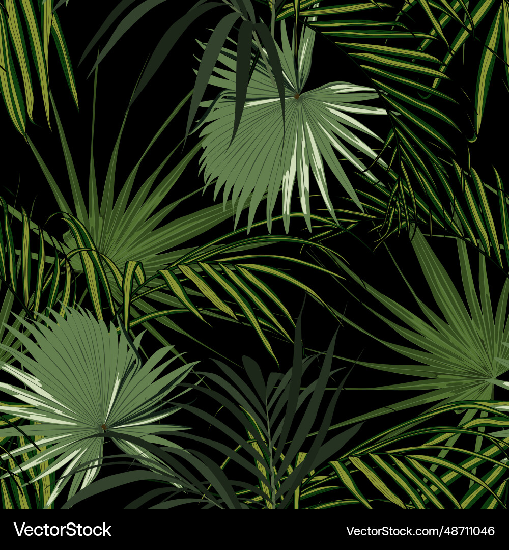 Tropical summer background seamless pattern Vector Image