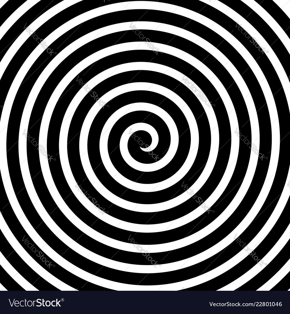 Volute spiral concentric lines circular motion Vector Image