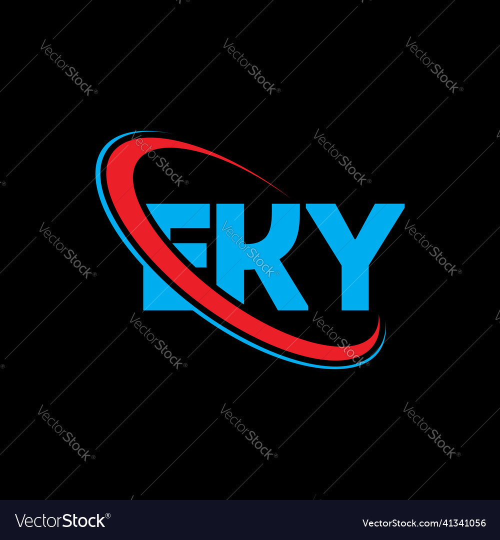 Eky logo letter design Royalty Free Vector Image