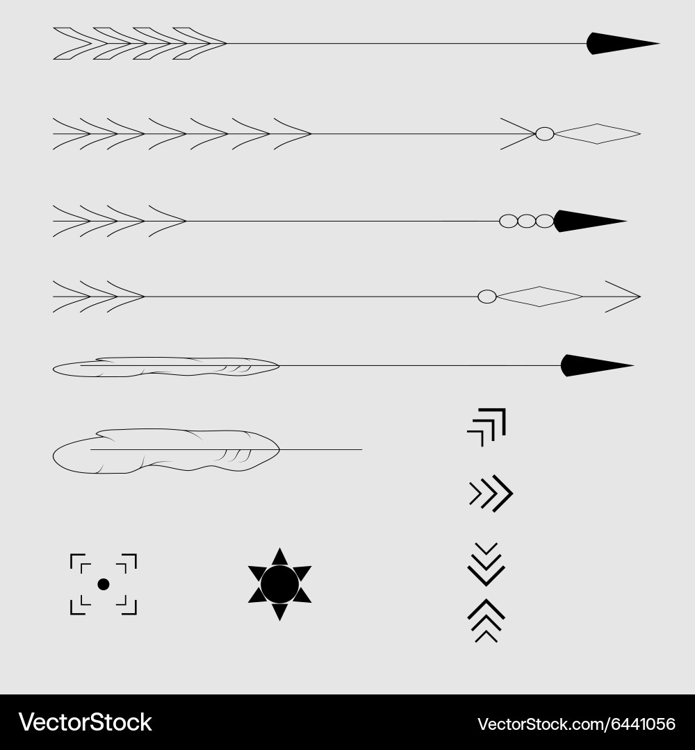 Hipster elements set Royalty Free Vector Image