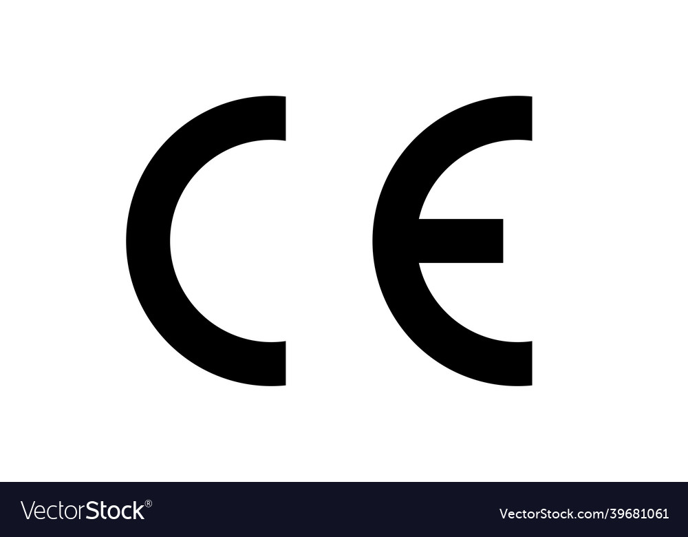 Ce marking symbol isolated on white background Vector Image