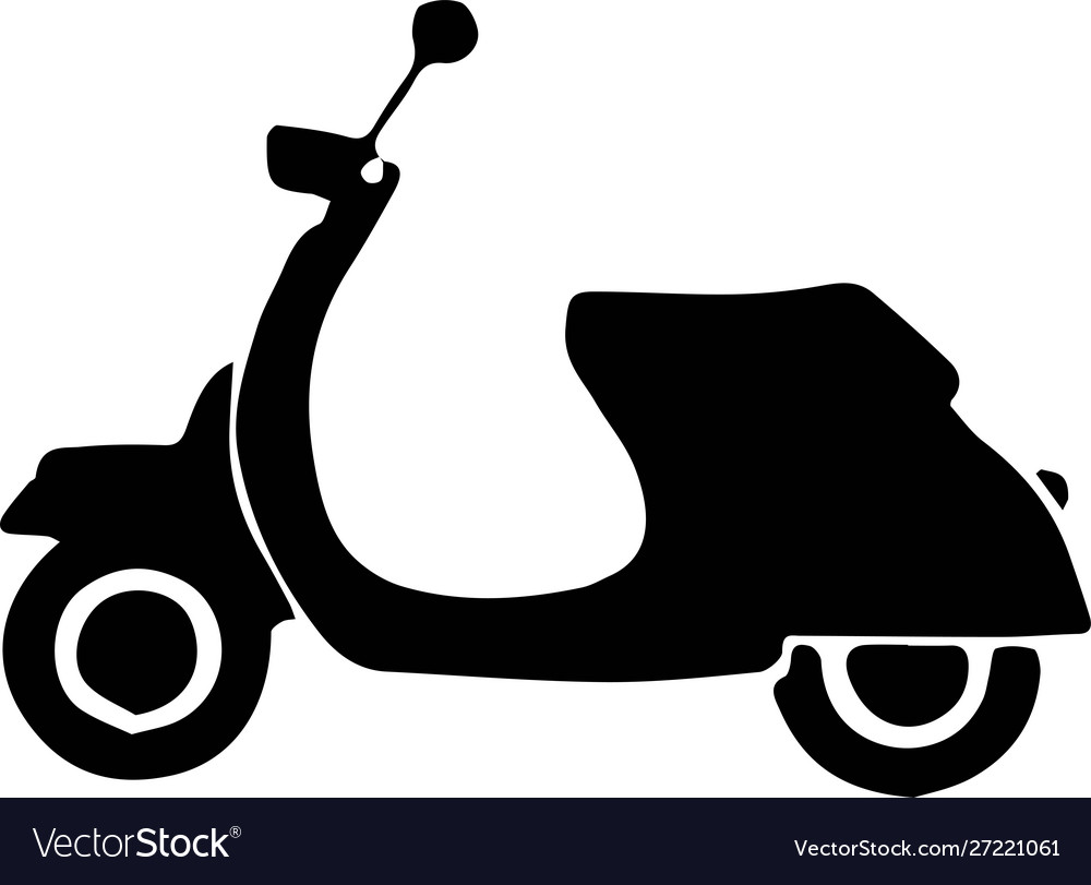 Motorcycle icon on white background Royalty Free Vector