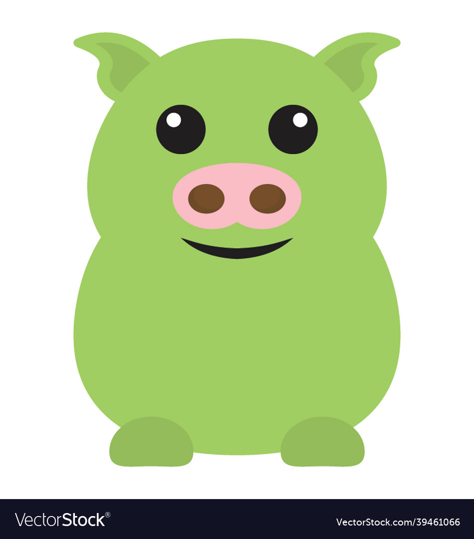 Fat pig Royalty Free Vector Image - VectorStock