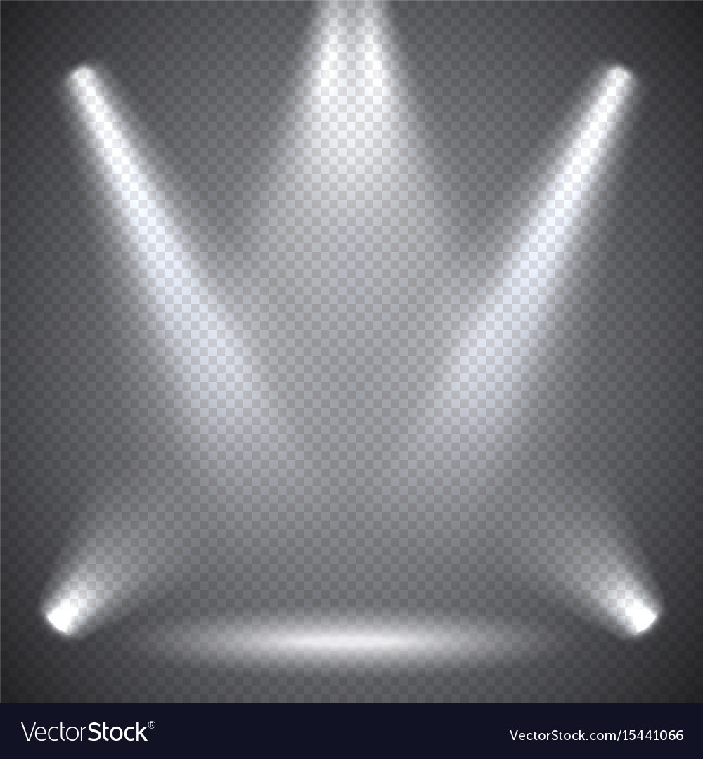 Scene illumination transparent effects Royalty Free Vector