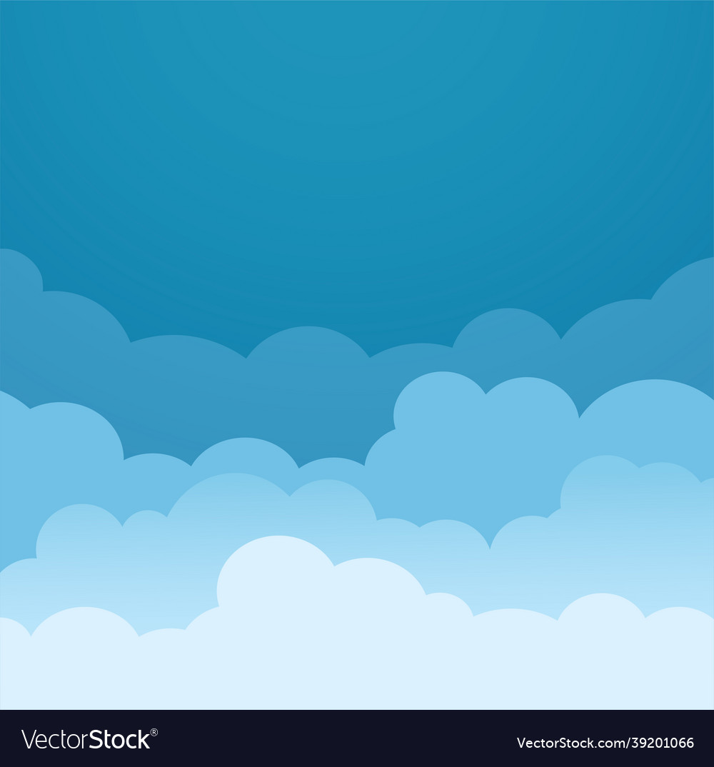 Sky and clouds background Royalty Free Vector Image