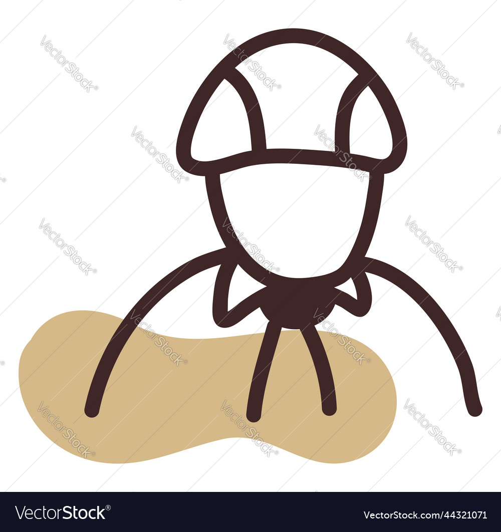 Stickman on white backdrop Stock Illustration