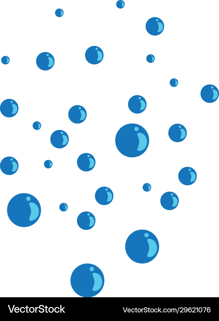 Bubbles water background icon Royalty Free Vector Image