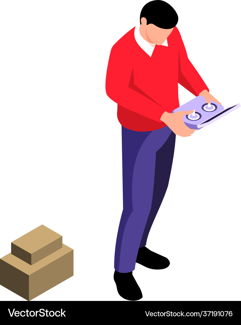 Drone isometric Royalty Free Vector Image - VectorStock