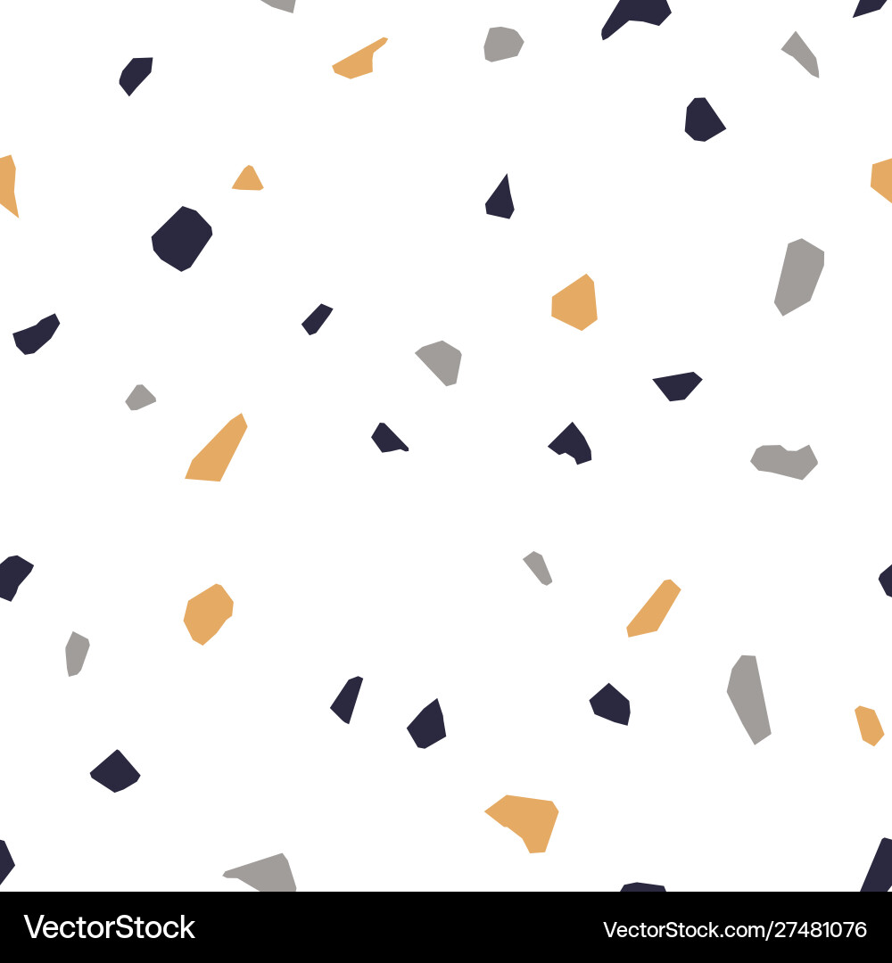 Terrazzo flooring seamless pattern Royalty Free Vector Image