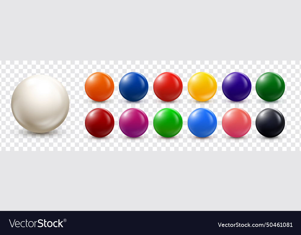 Balls set collection of abstract colorful buttons Vector Image Balls set collection of abstract colorful buttons