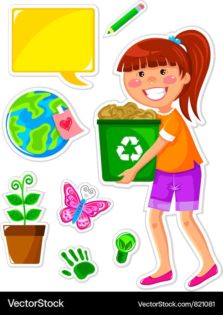 Ecology set Royalty Free Vector Image - VectorStock