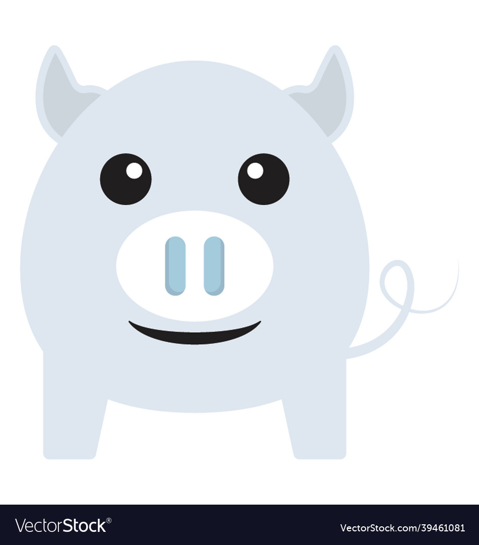 Fat pig Royalty Free Vector Image - VectorStock